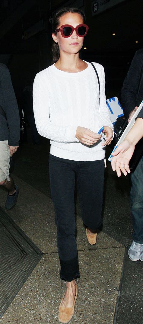 alicia vikander celine shoes|Alicia Vikander Just Wore the Perfect Airport Look .